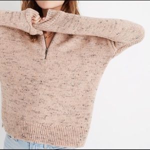 Madewell half-zip popover sweater